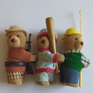 Russ Flocked Bears Coast To Coast Fishing Hunting Baseball Huggers Pencil Clip